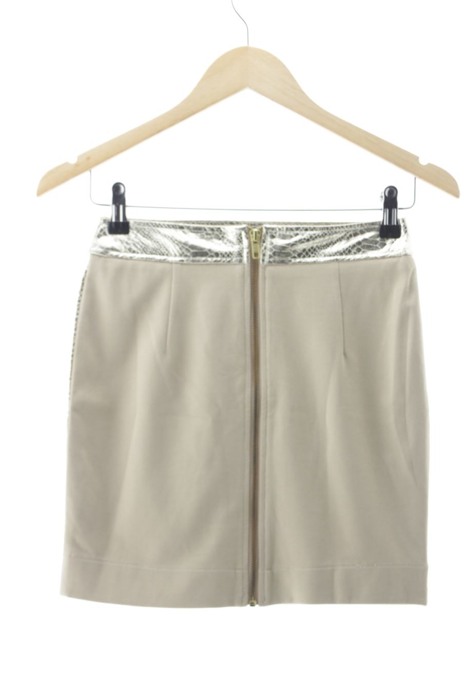 Aufwändiger Rock von Mango Größe S, Farbe Golden, für