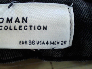 Jeans Zara de la taille 36, de couleur gris de denim