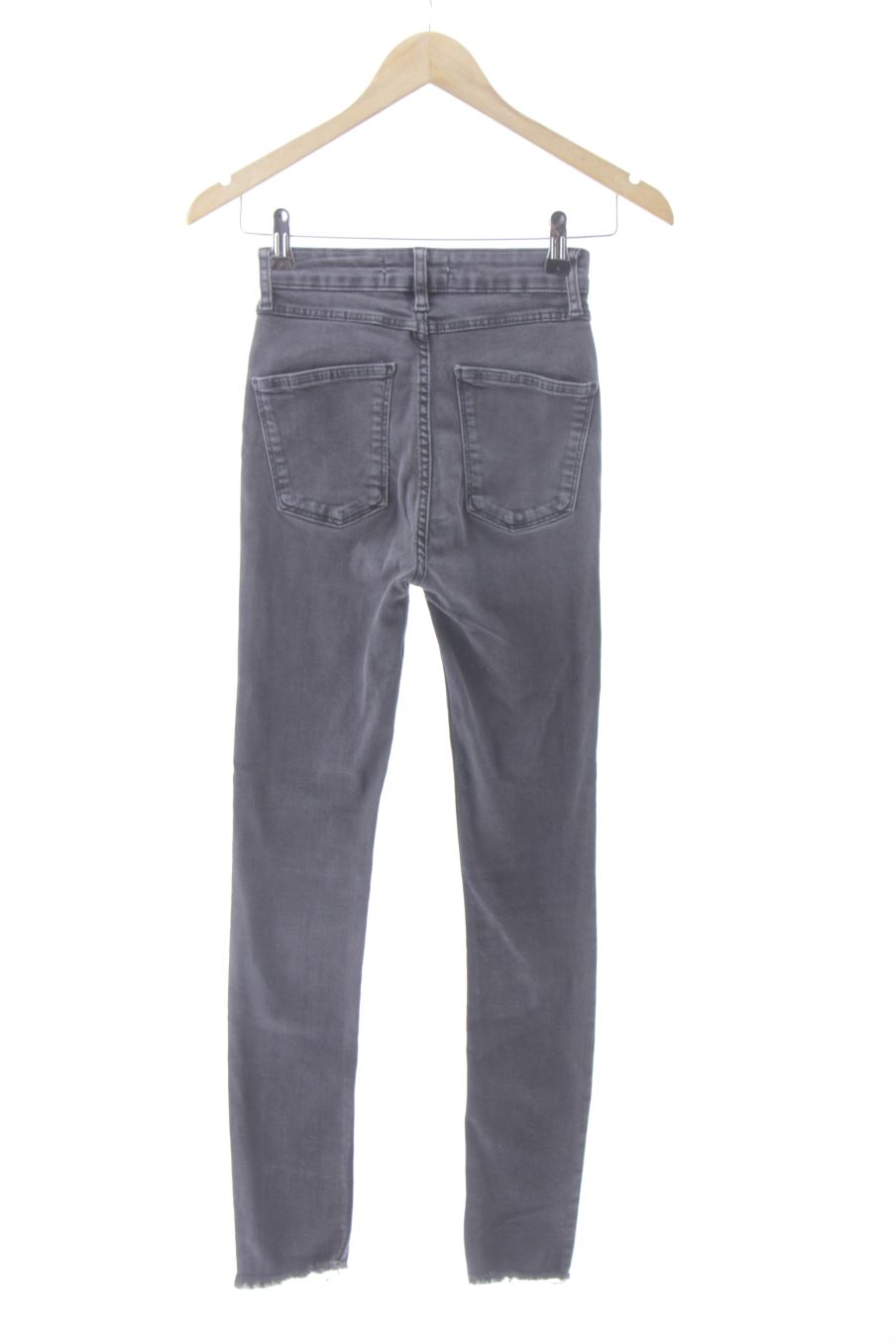 Jeans Zara de la taille 36, de couleur gris de denim