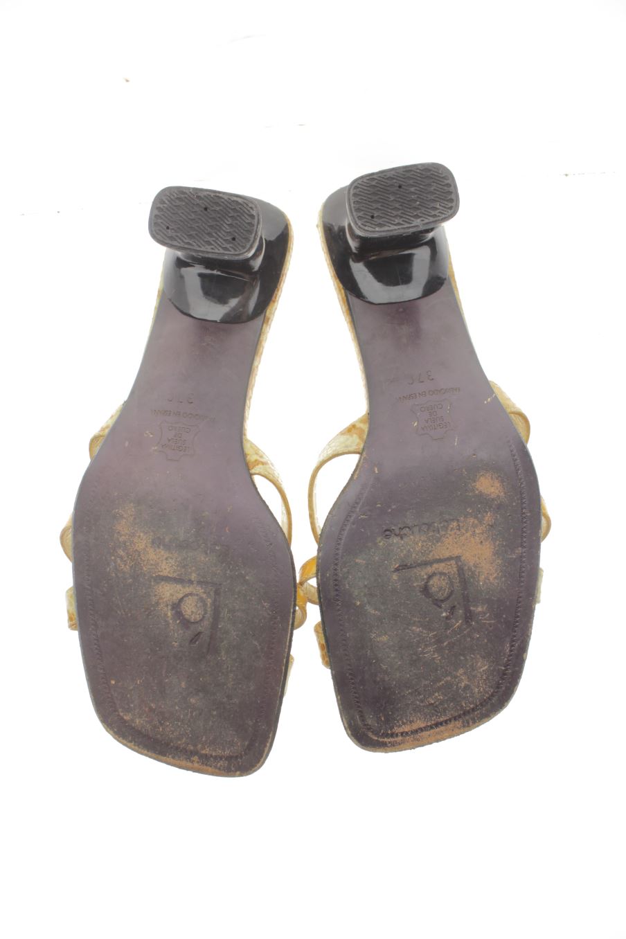 Sandalias tacon de LATOUCHE de la talla 37, de color marrón de