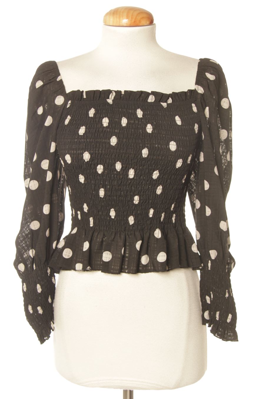 Langärmelige Bluse von Muse Größe M, Farbe Schwarz, für