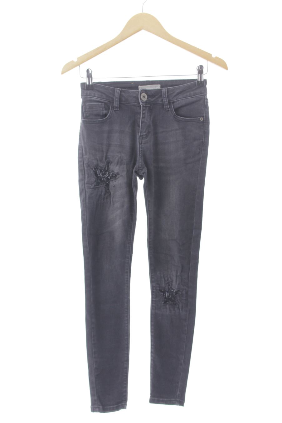 Jeans Mulaya de la taille S, de couleur noir de denim