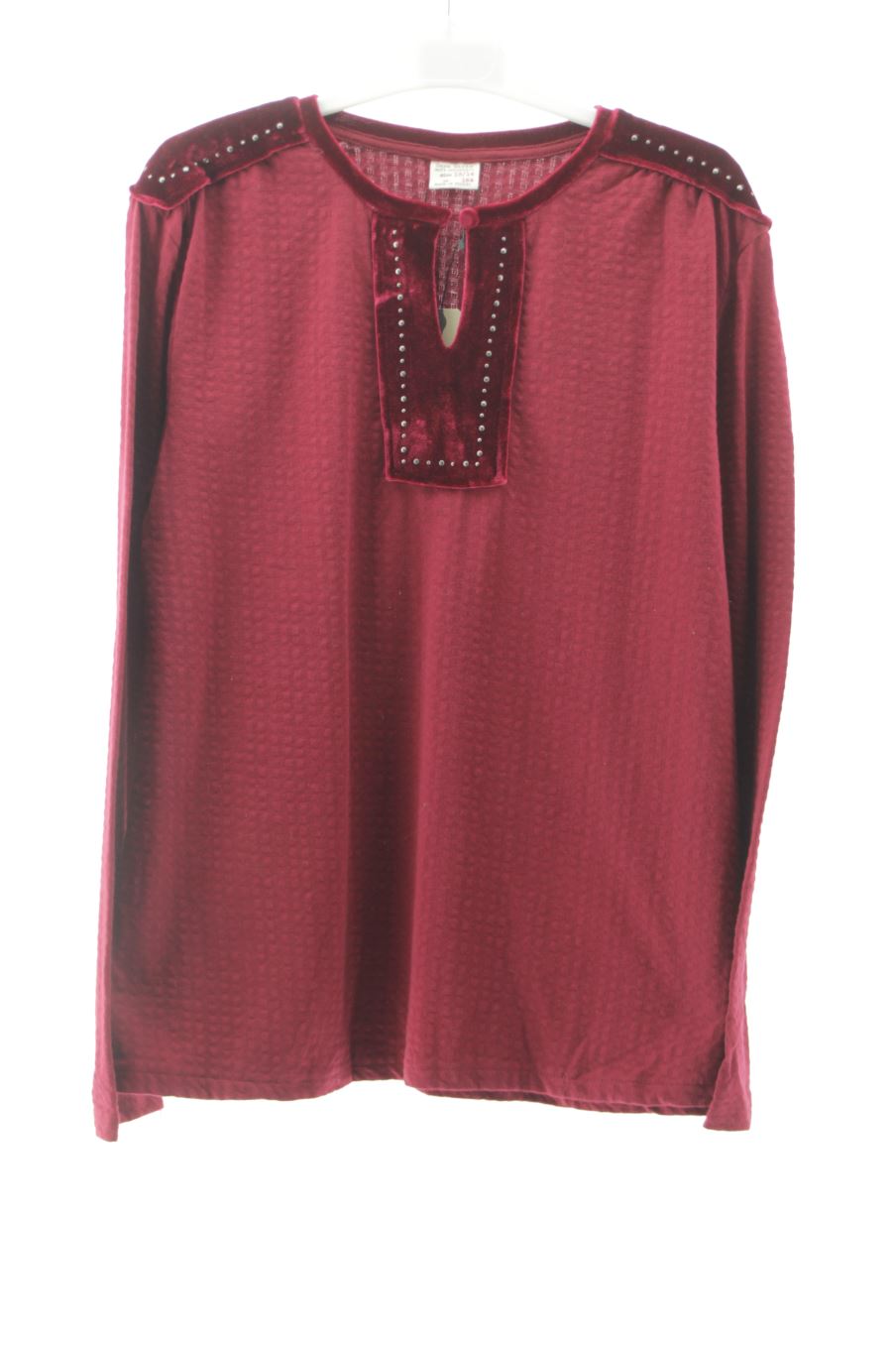 Blusa de manga larga de Zara de la talla 13 años con etiqueta