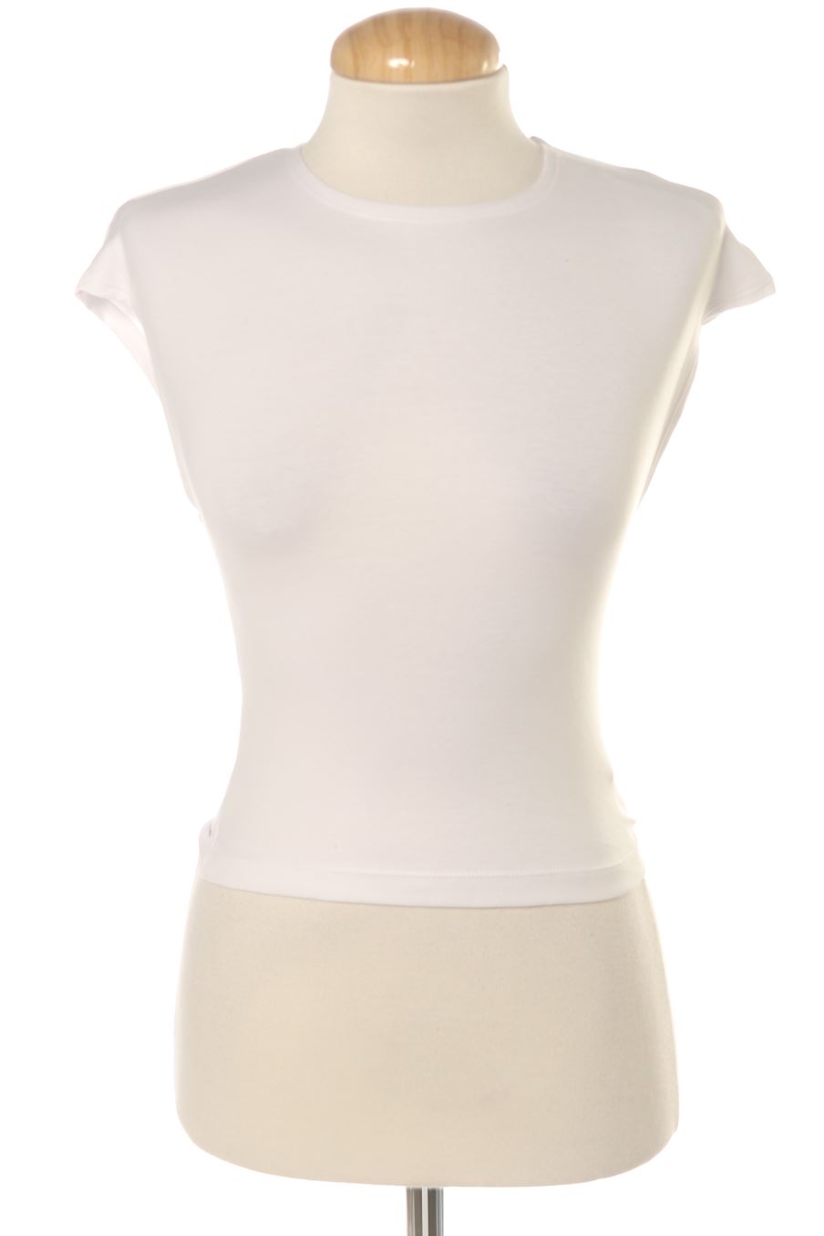 Camiseta de Stradivarius de la talla S, de color blanco