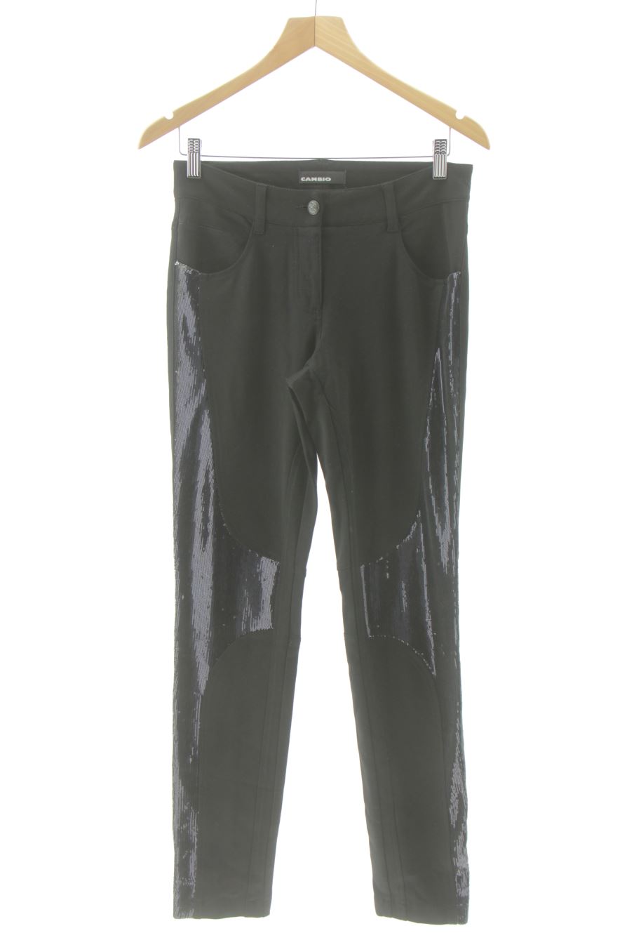 Pantalón Casual de Cambio de la talla 38, de color negro