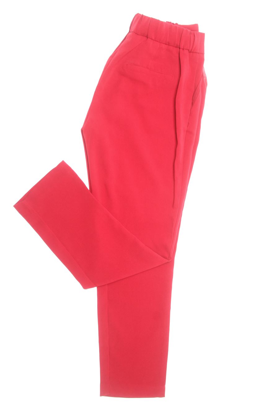 Pantalón Casual de Cortefiel de la talla S, de color burdeos