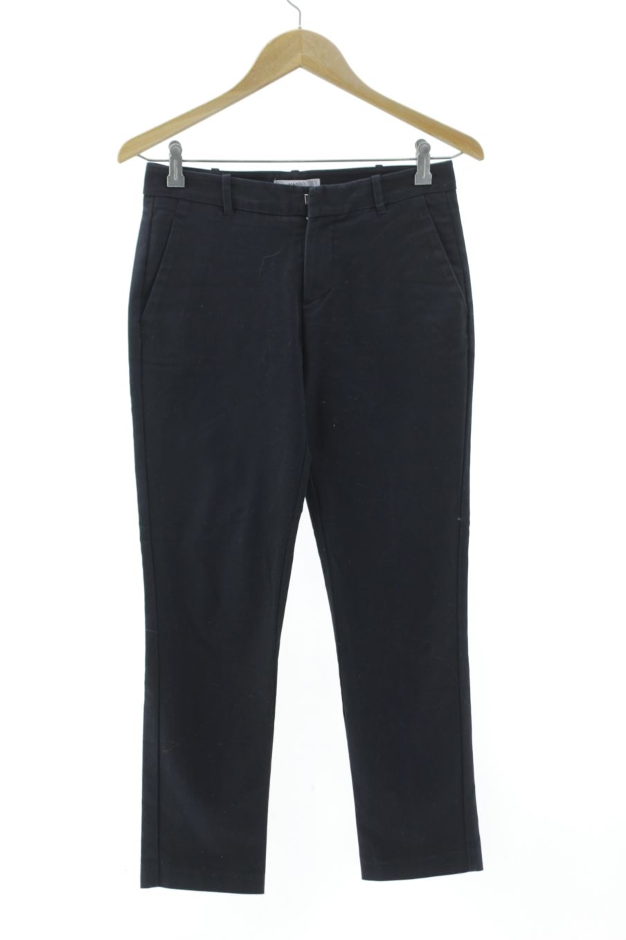 Pantalón de Mango de la talla 34, de color negro