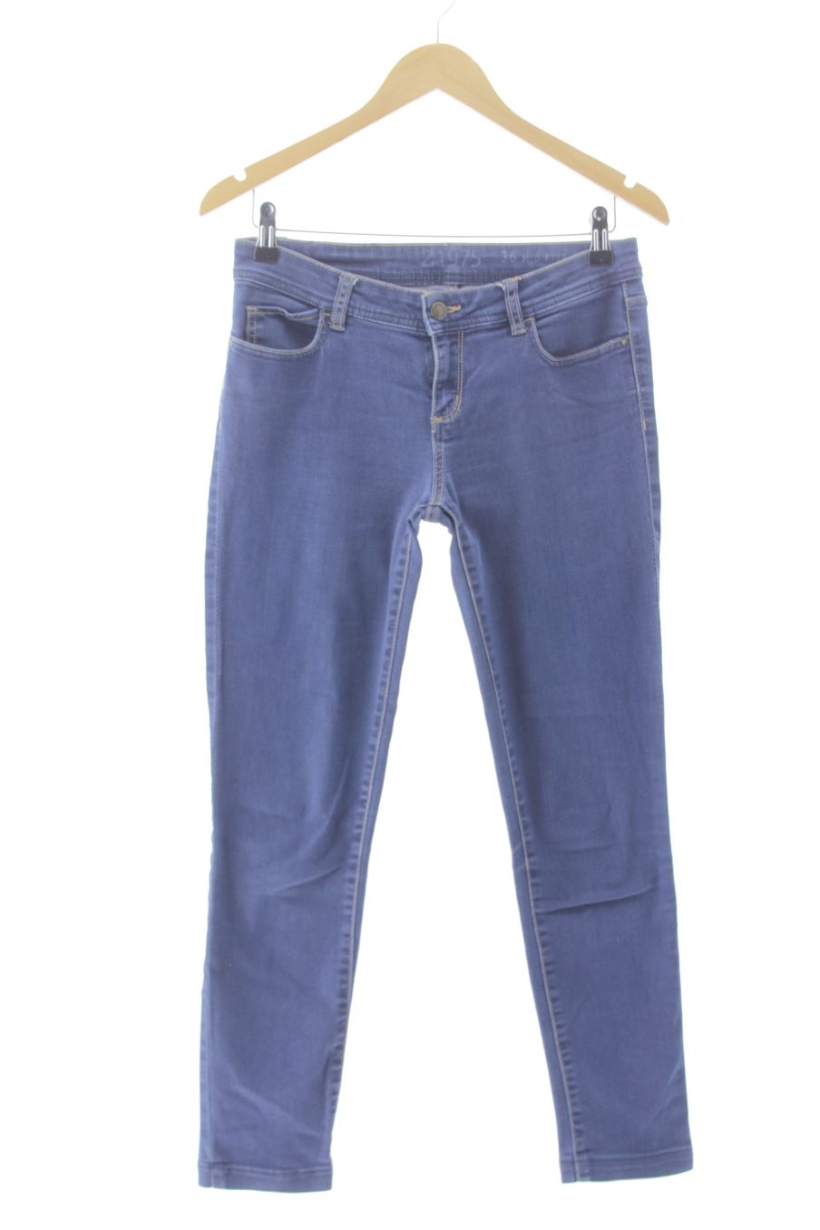 Vaquero de Zara de la talla 36, de color azul de ropa vaquera