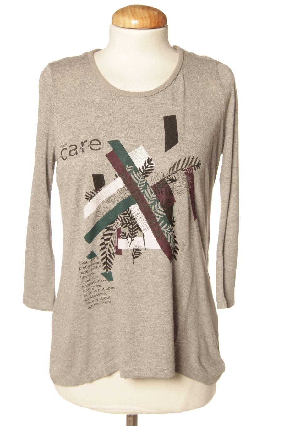 T-shirt Stradivarius de la taille M, de couleur gris