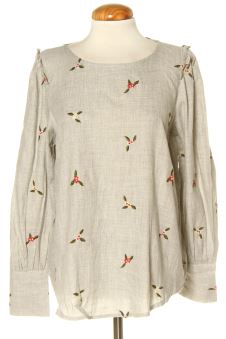 Blusa a maniche lunghe S Mango