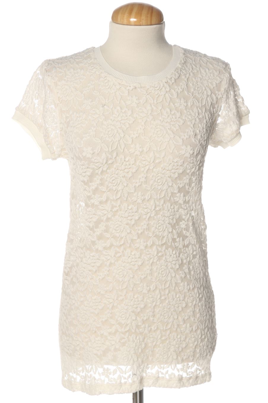 Blusa a maniche corte de Promod de la talla S, de color bianco