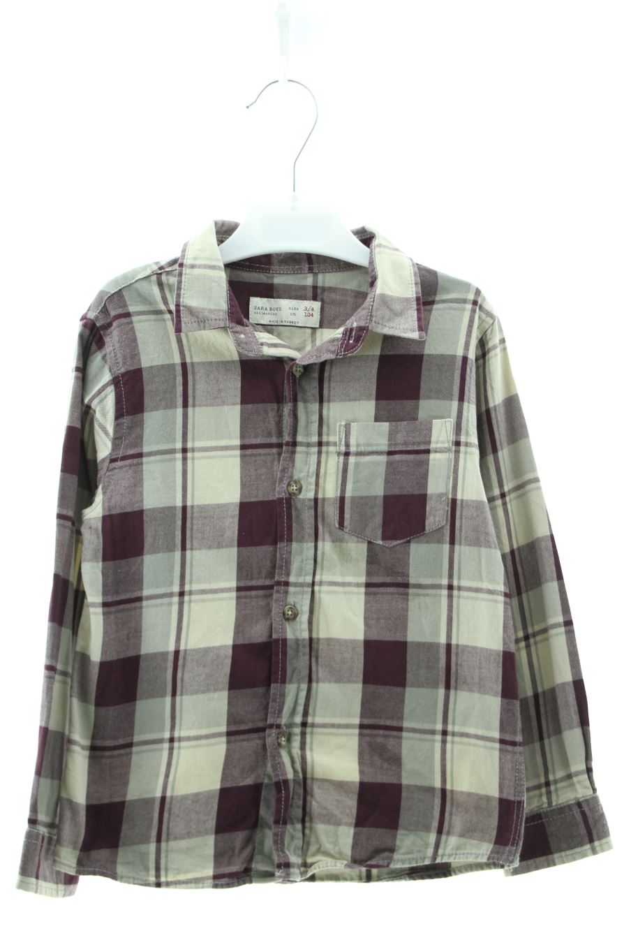 Camisa de manga larga de Zara de la talla 3 años de segunda mano