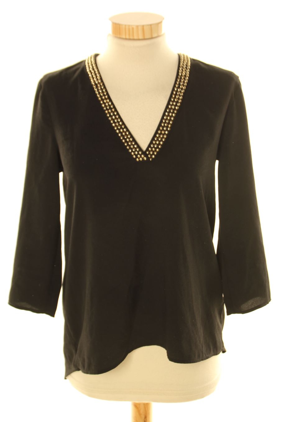 Blusa de manga larga de H&M de la talla 34, de color negro
