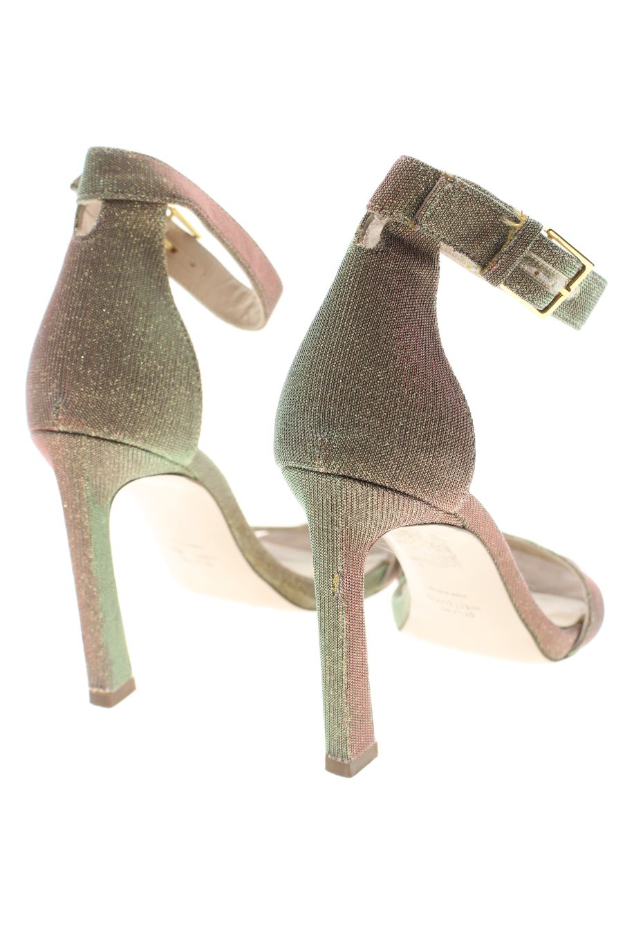 Sandalias tacon de Stuart Weitzman de la talla 38, de color estampado de