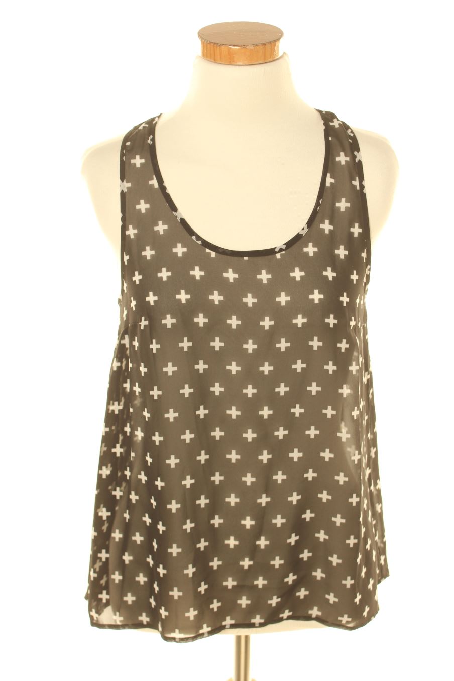 Top de H&M de la talla 34, de color negro