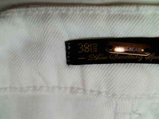 Jeans Pull & Bear de la taille 38, de couleur blanc de denim