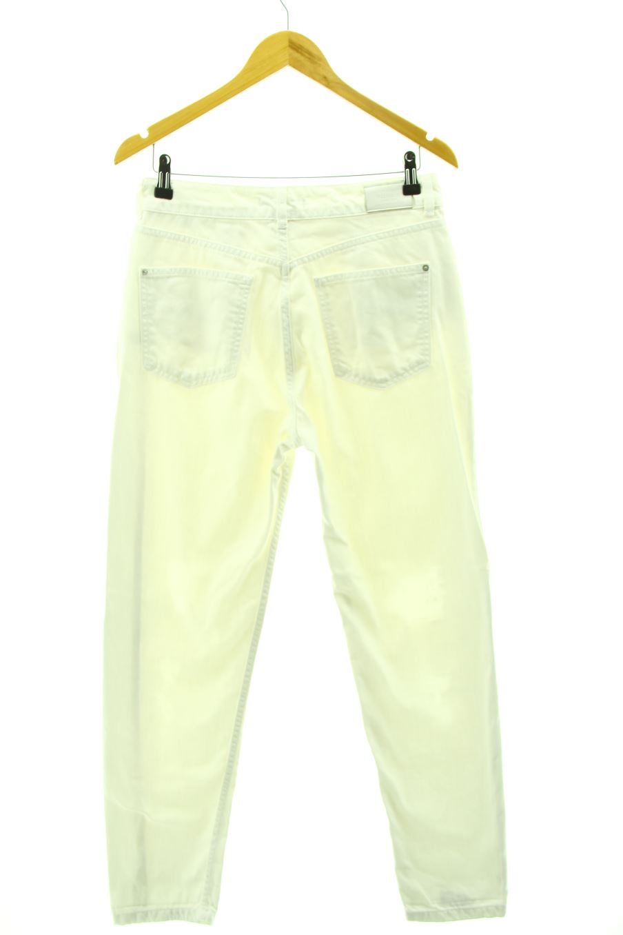 Jeans Pull & Bear de la taille 38, de couleur blanc de denim