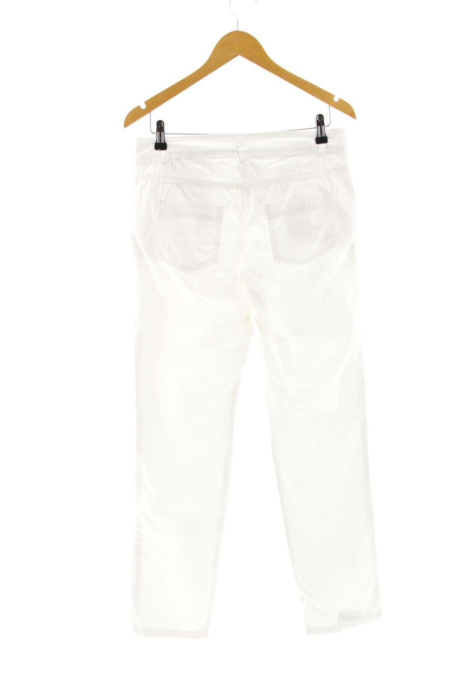 Pantalon Promod de la taille 38, de couleur blanc
