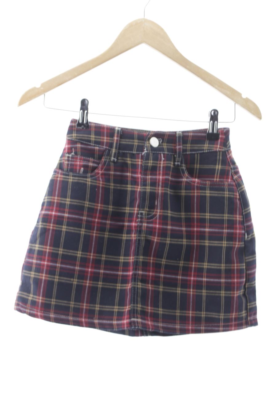 Jupe Bershka de la taille XS, de couleur carreaux