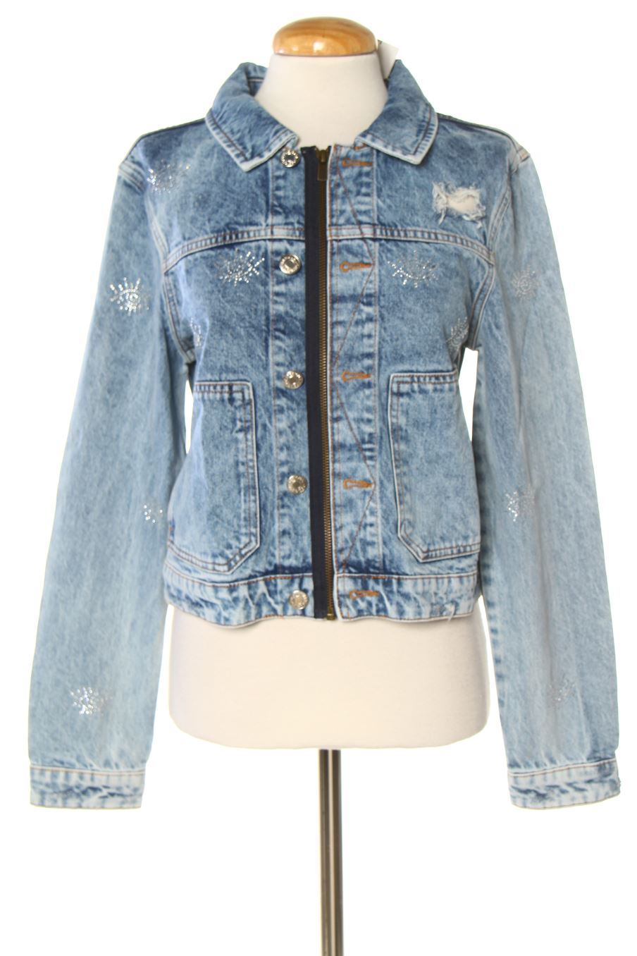 Blouson Desigual de la taille M, de couleur bleu de denim