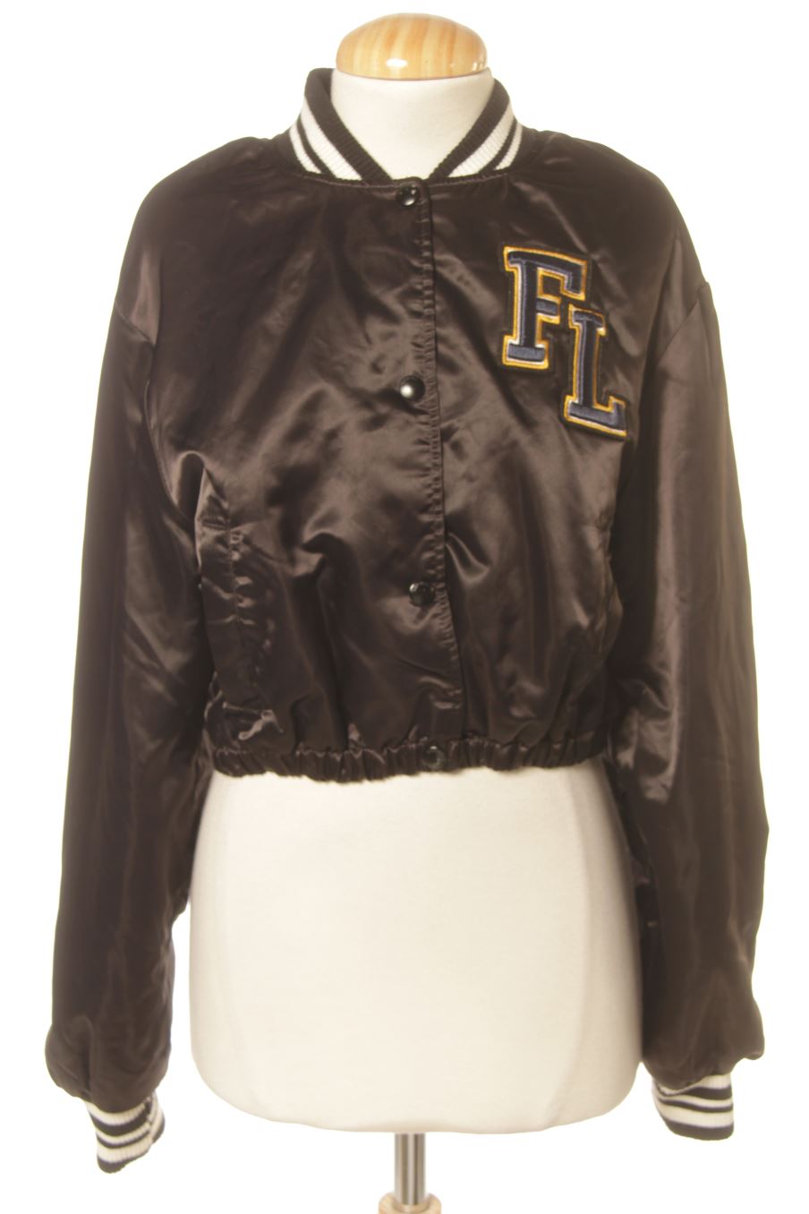 Blouson Bershka de la taille S, de couleur noir