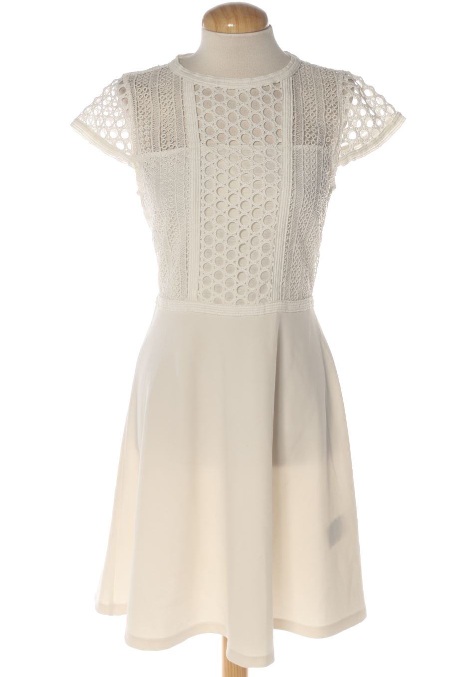 Vestido casual de H&M de la talla S, de color blanco