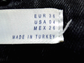 Vaqueros de Zara de la talla 36, de color gris de ropa vaquera
