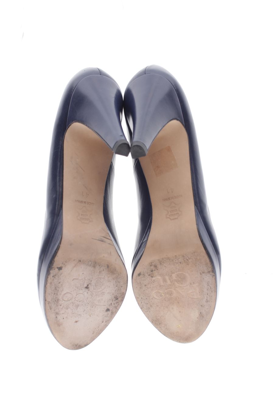 Zapatos de tacon de Paco Gil de la talla 41, de color azul marino de