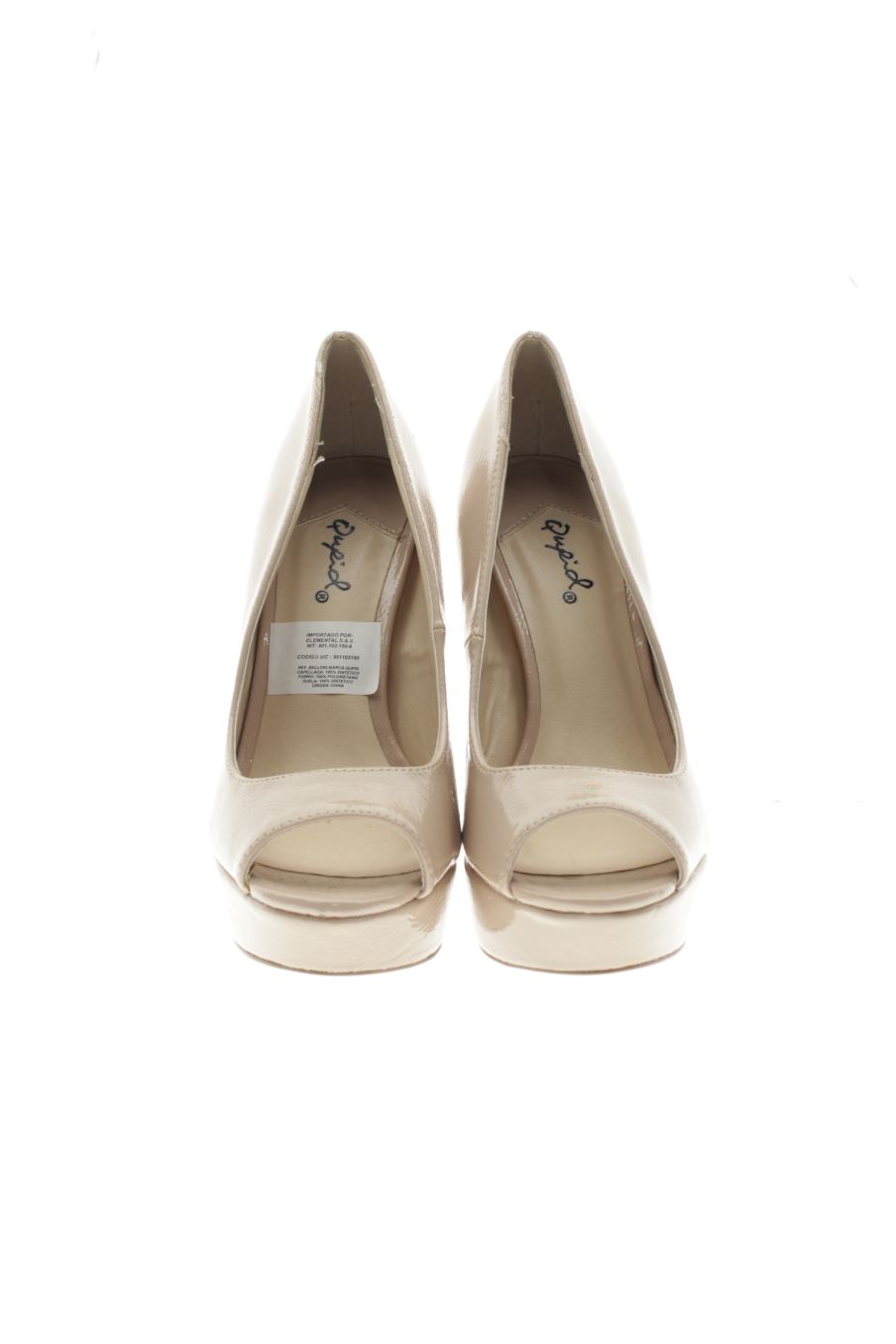Zapatos de tacon de QUPID de la talla 38, de color coral de