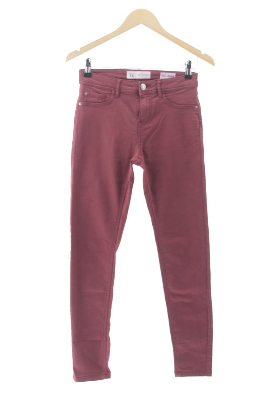 Jeans Easy wear de la taille 36, de couleur bordeaux de denim