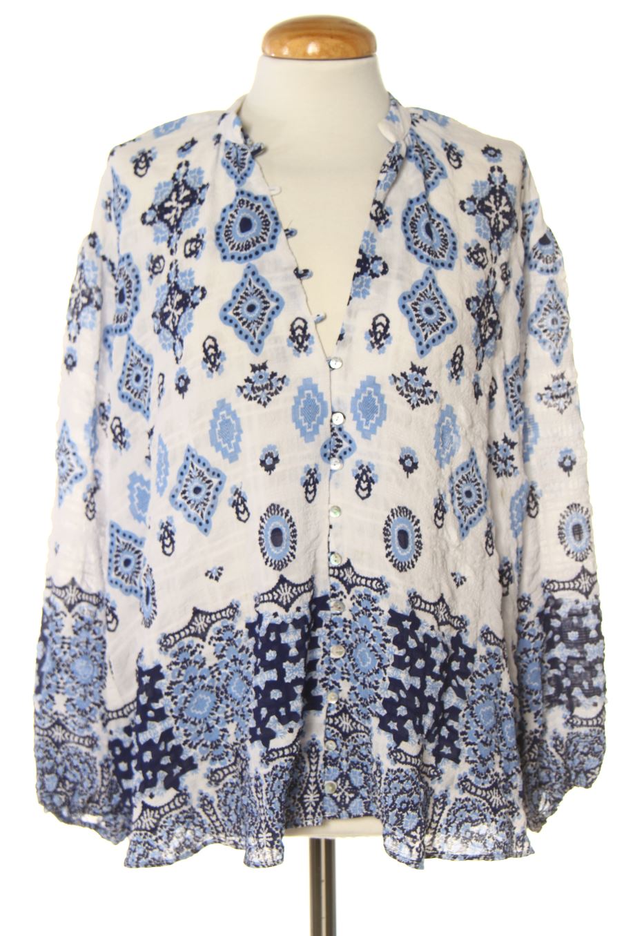 Blouse à manches longues Zara de la taille XS, de couleur imprimés