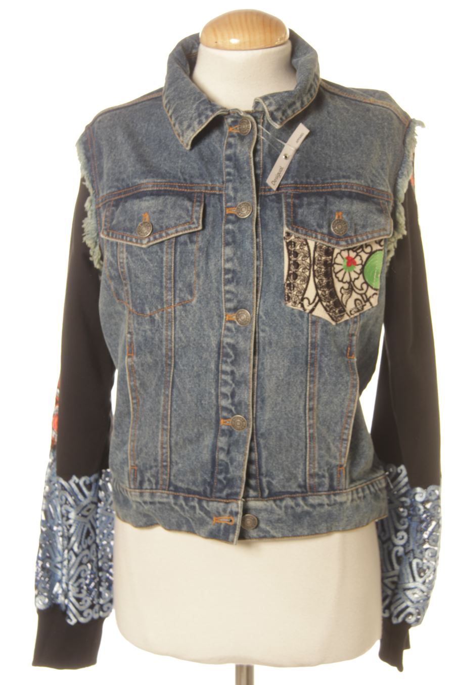 Jacke von Desigual Größe S, Farbe Blau, aus Jeanskleidung für