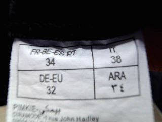 Jeans Pimkie de la taille 34, de couleur noir de denim