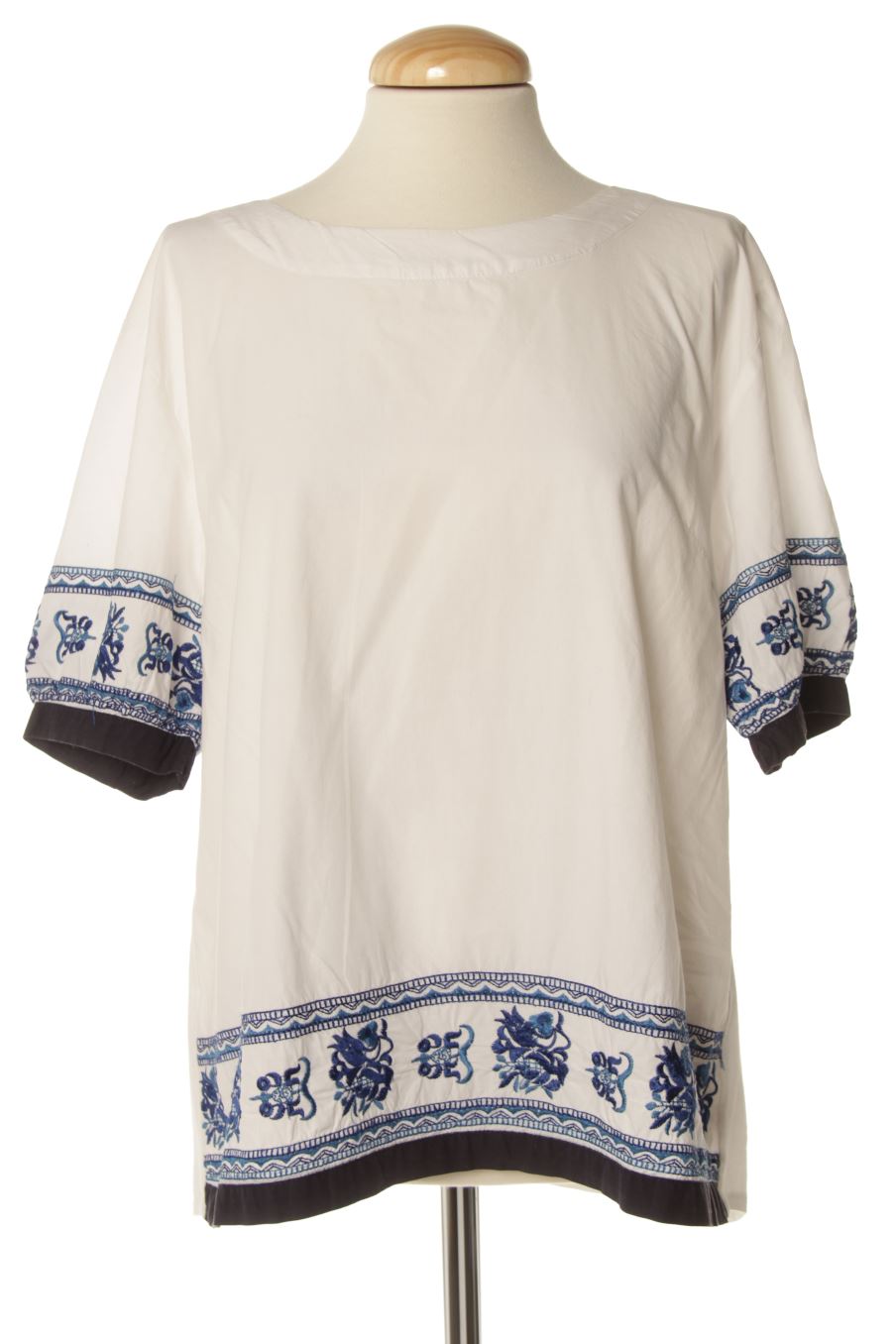 Blouse à manches courtes Sfera de la taille L, de couleur blanc