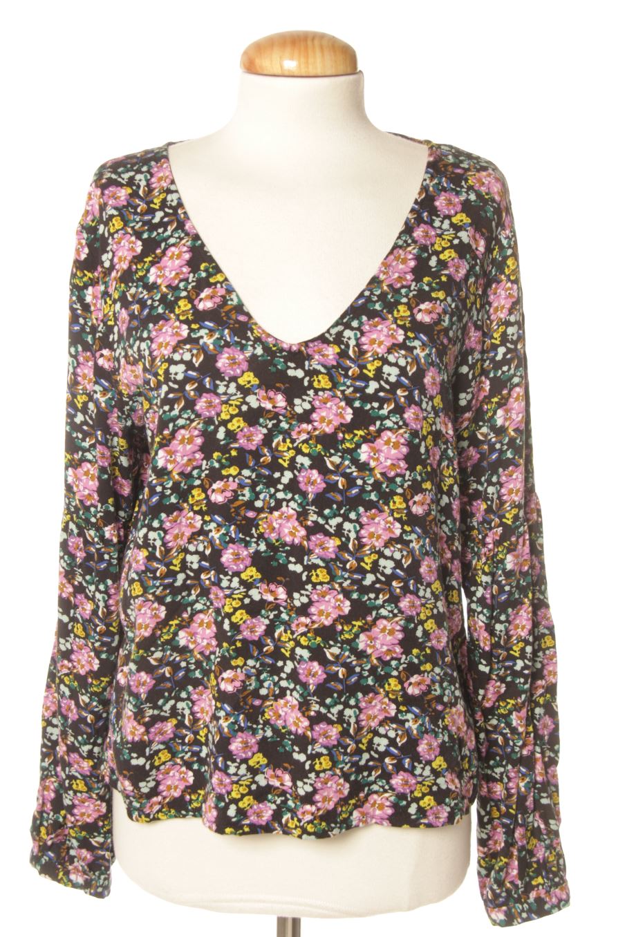 Blouse à manches longues Jaqueline de Yong de la taille 38, de couleur fleurs
