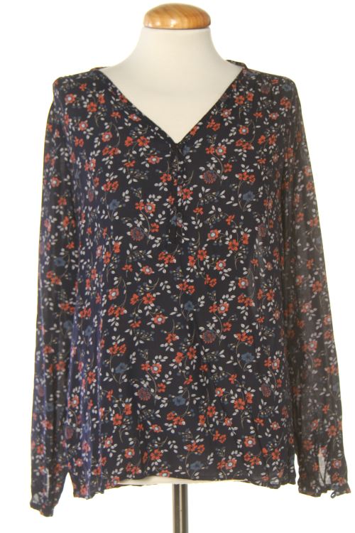Blusa a maniche lunghe