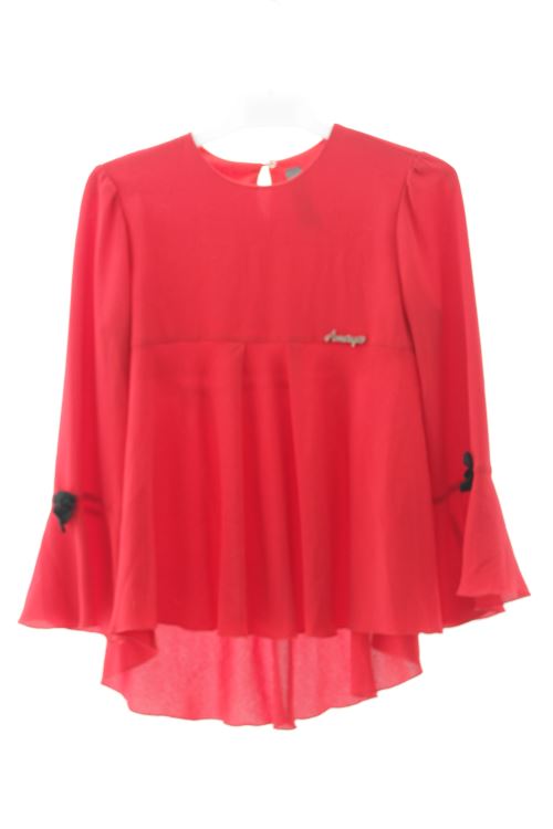 Blusa a maniche lunghe