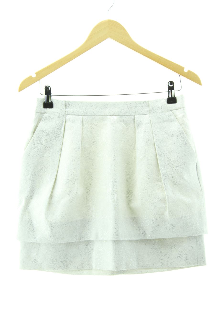 Jupe Zara de la taille S, de couleur gris