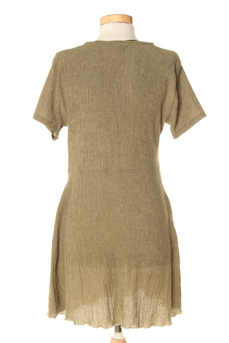 Robe casual Pull & Bear de la taille M, de couleur vert