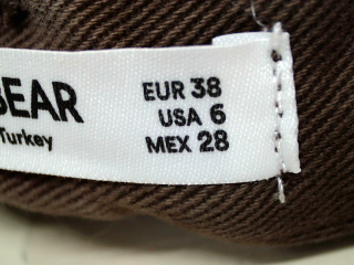 Vaqueros de Pull & Bear de la talla 38, de color marrón de ropa vaquera