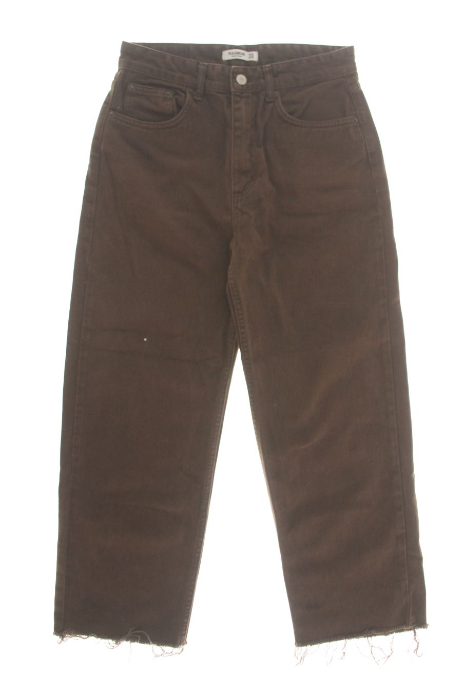 Vaqueros de Pull & Bear de la talla 38, de color marrón de ropa vaquera