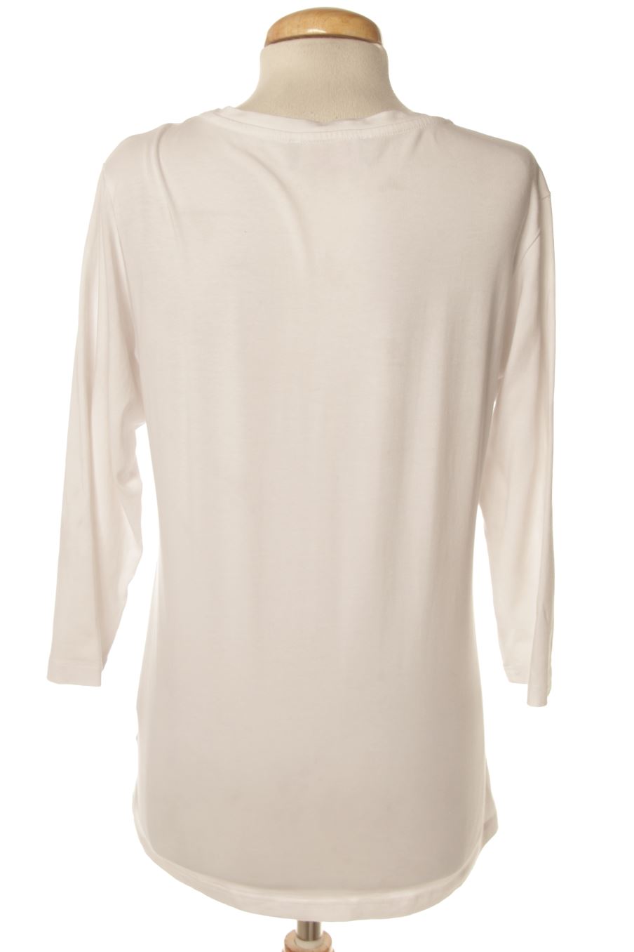 T-shirt à manches longues Made in italy de la taille 38, de couleur blanc
