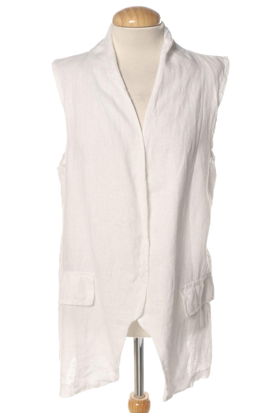 Boléro sans manches VANILLA de la taille S, de couleur blanc