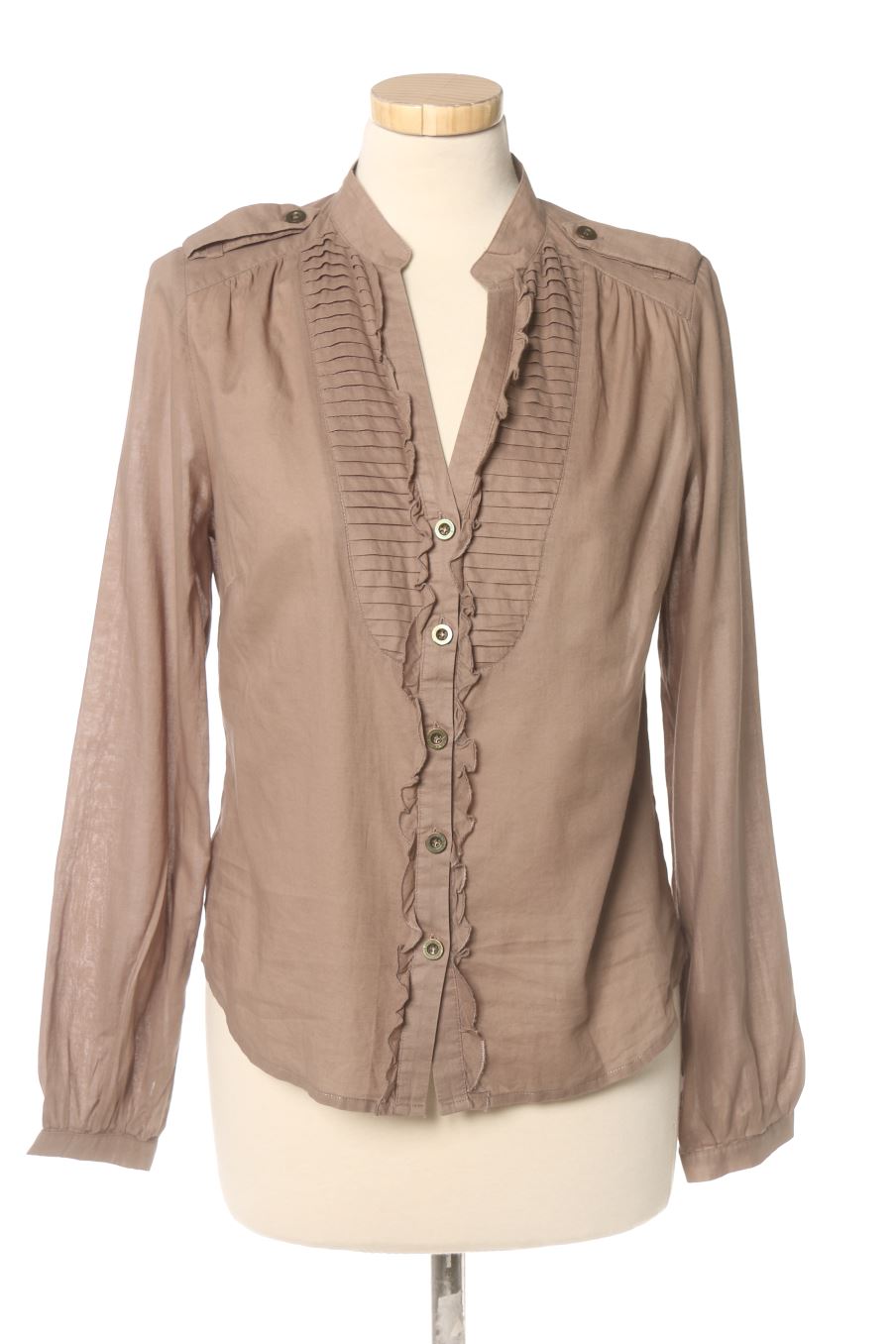 Chemise Naf Naf de la taille 38, de couleur marron