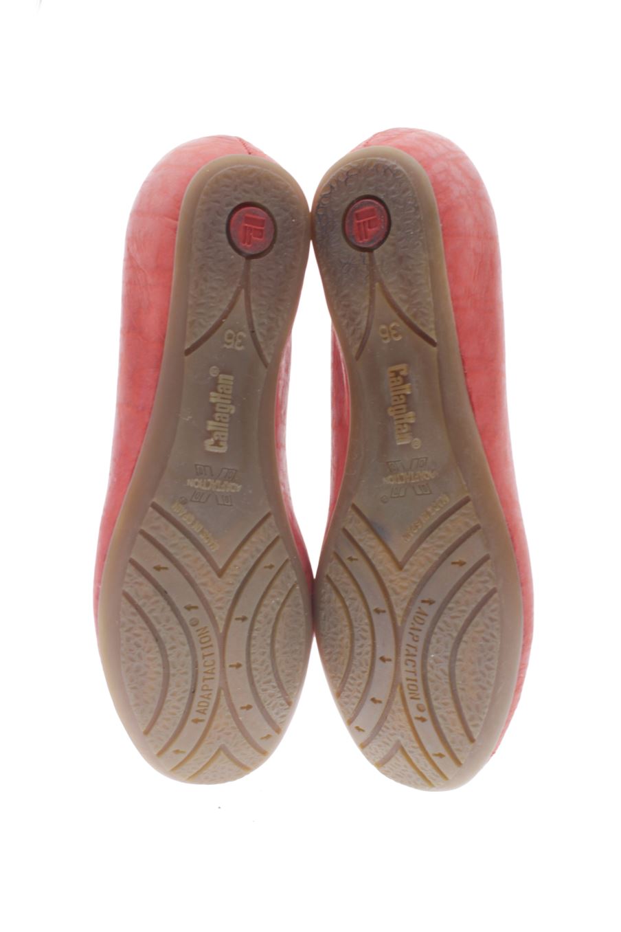 Zapatos planos de CallagHan de la talla 36, de color rojo de