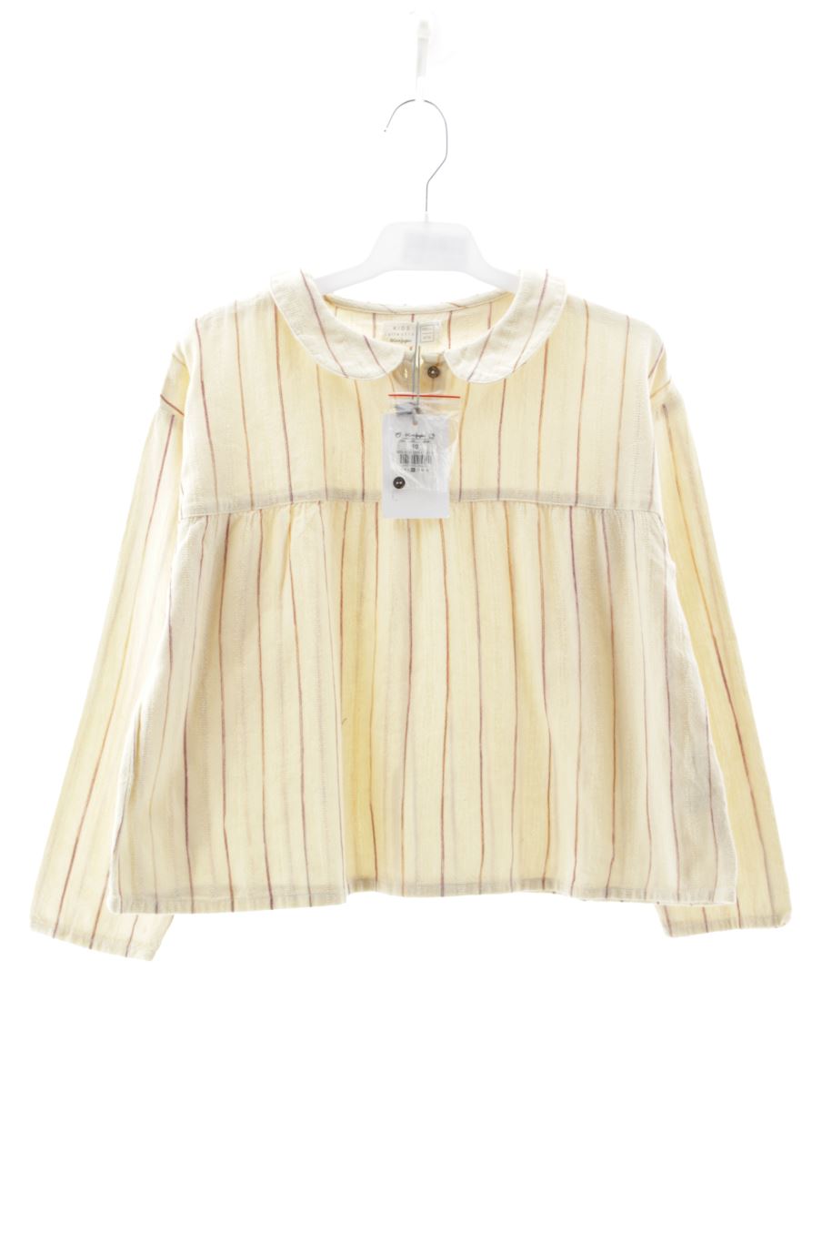 Blouse à manches longues Kids de la taille 9 ans avec une étiquette