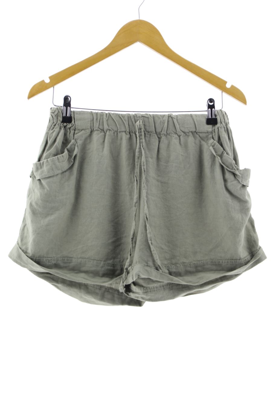 Pantaloni corti de Made in italy de la talla 34, de color verde