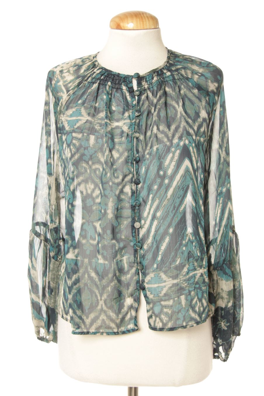 Blusa de manga corta de Zara de la talla S, de color estampado