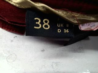 Vaquero de Sbelt jeans de la talla 38, de color rojo de ropa vaquera