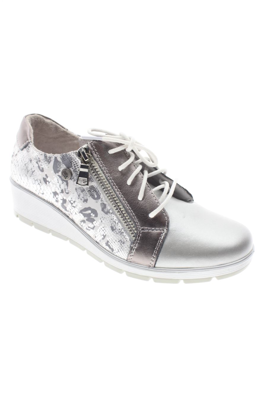 Zapatos planos de inéa  de la talla 36, de color plateado de